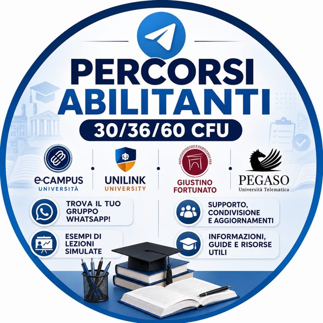 Percorsi abilitanti 30/36/60 CFU